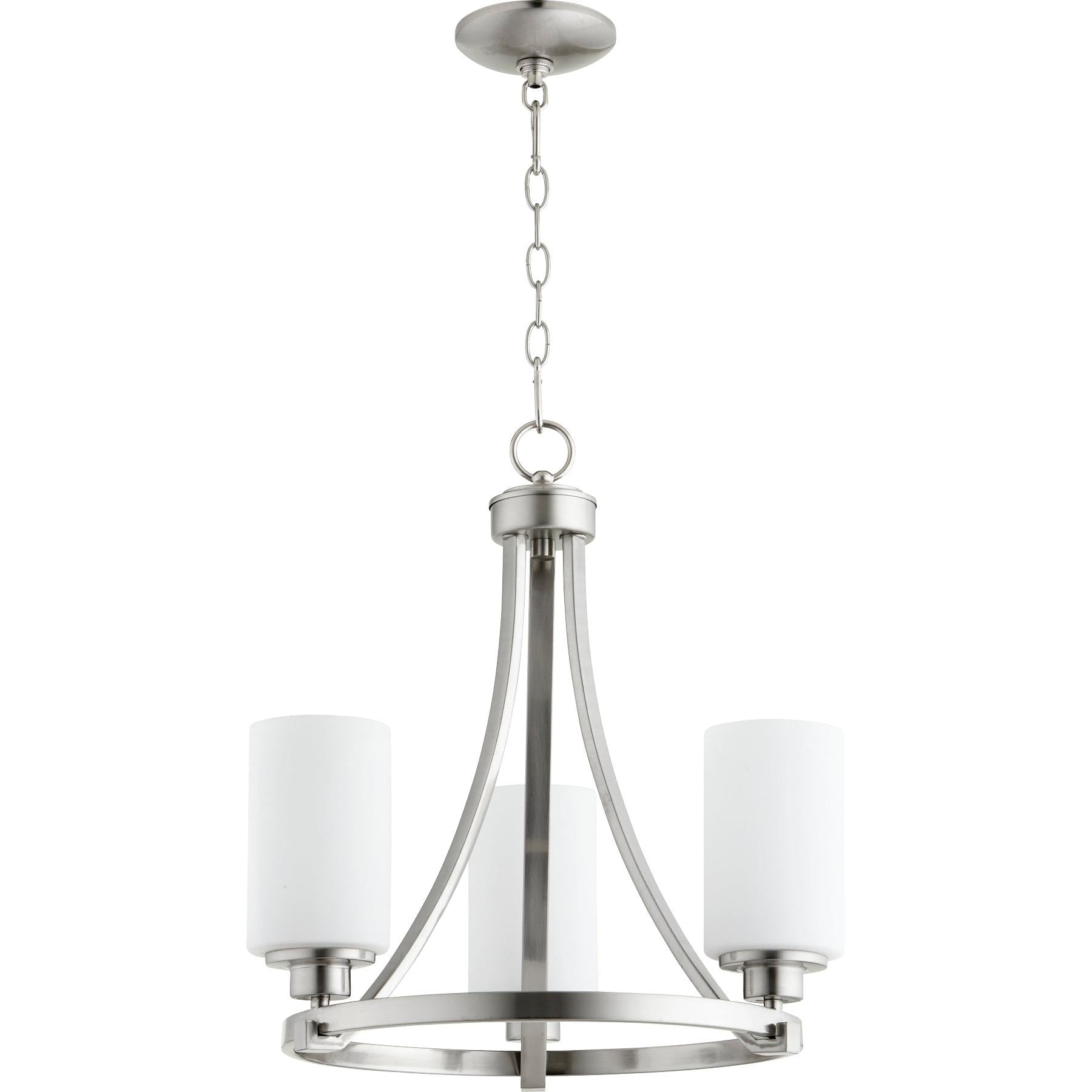 Quorum Lancaster 6207-3-65 Chandelier - Satin Nickel