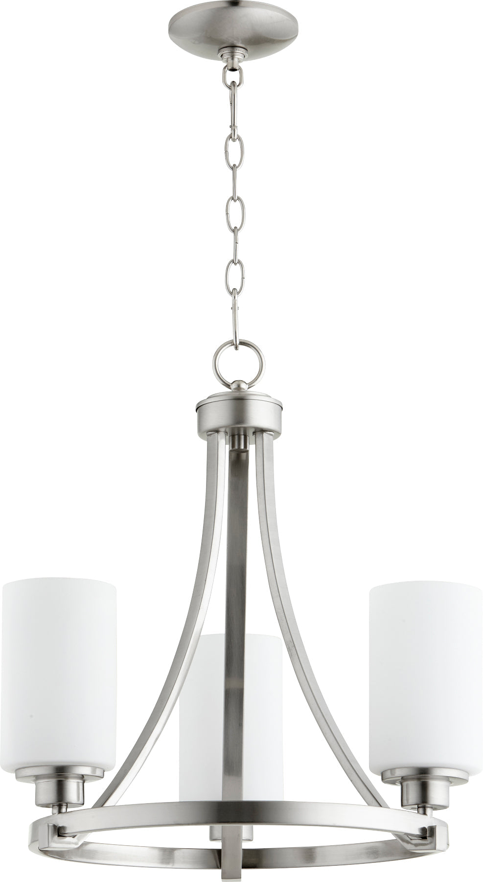 Quorum Lancaster 6207-3-65 Chandelier - Satin Nickel