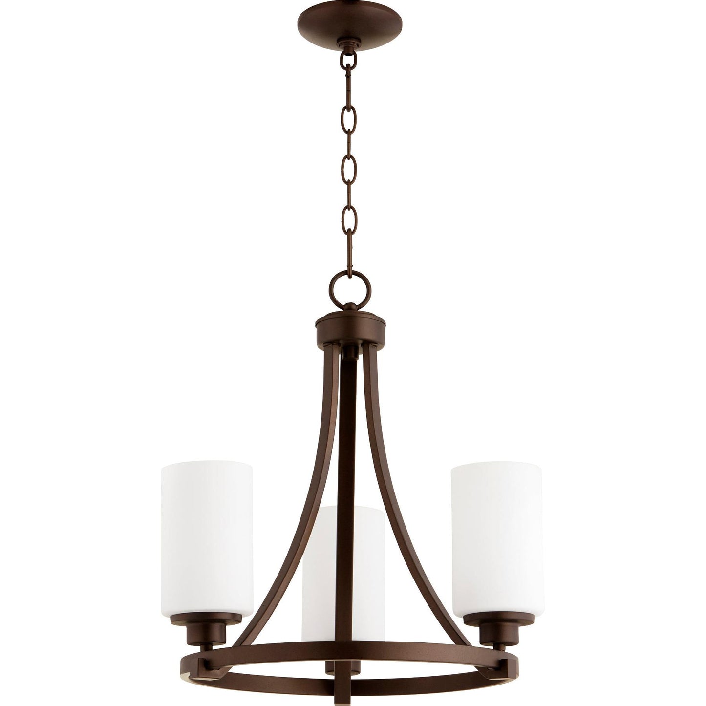Quorum Lancaster 6207-3-86 Chandelier - Oiled Bronze