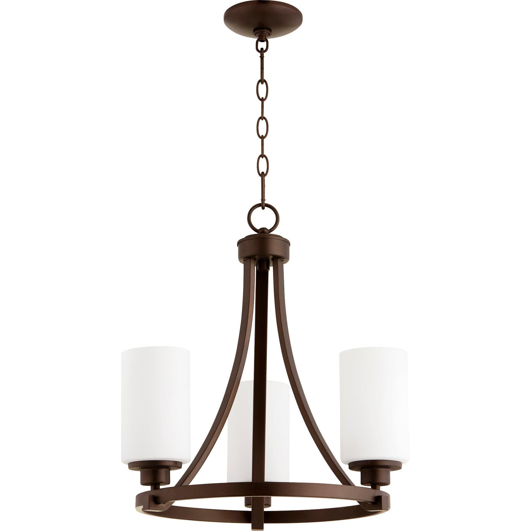 Quorum Lancaster 6207-3-86 Chandelier - Oiled Bronze
