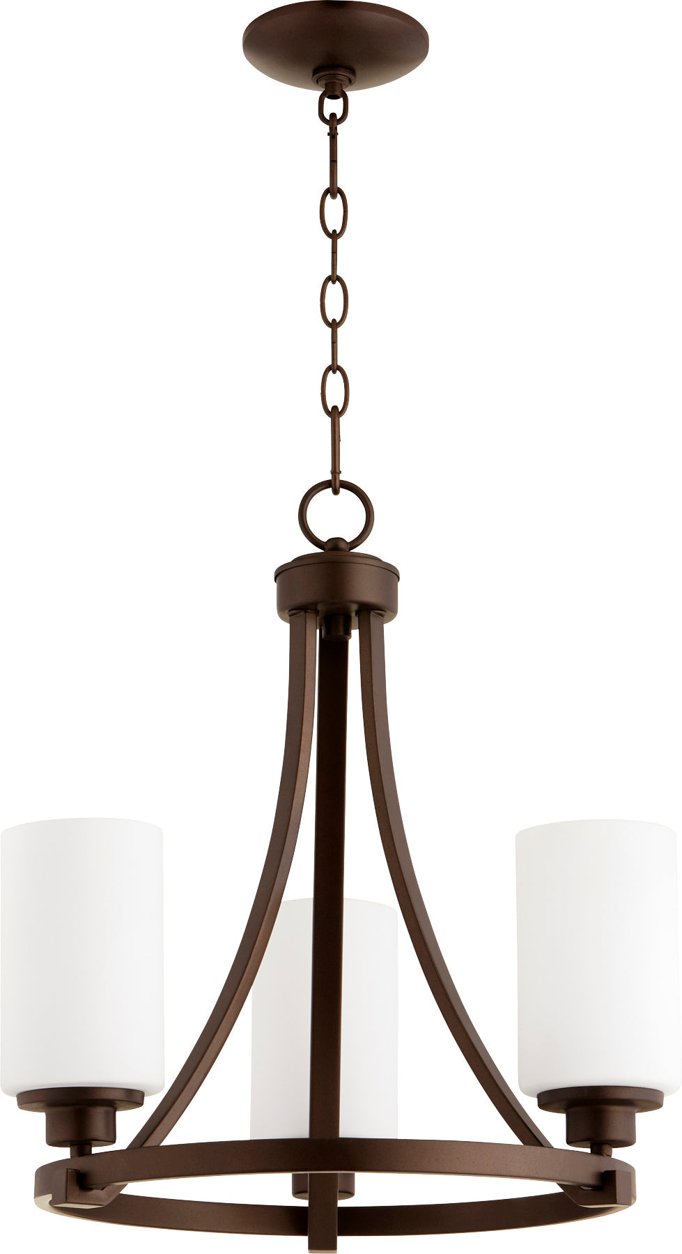 Quorum Lancaster 6207-3-86 Chandelier - Oiled Bronze