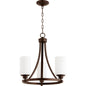 Quorum Lancaster 6207-3-86 Chandelier - Oiled Bronze