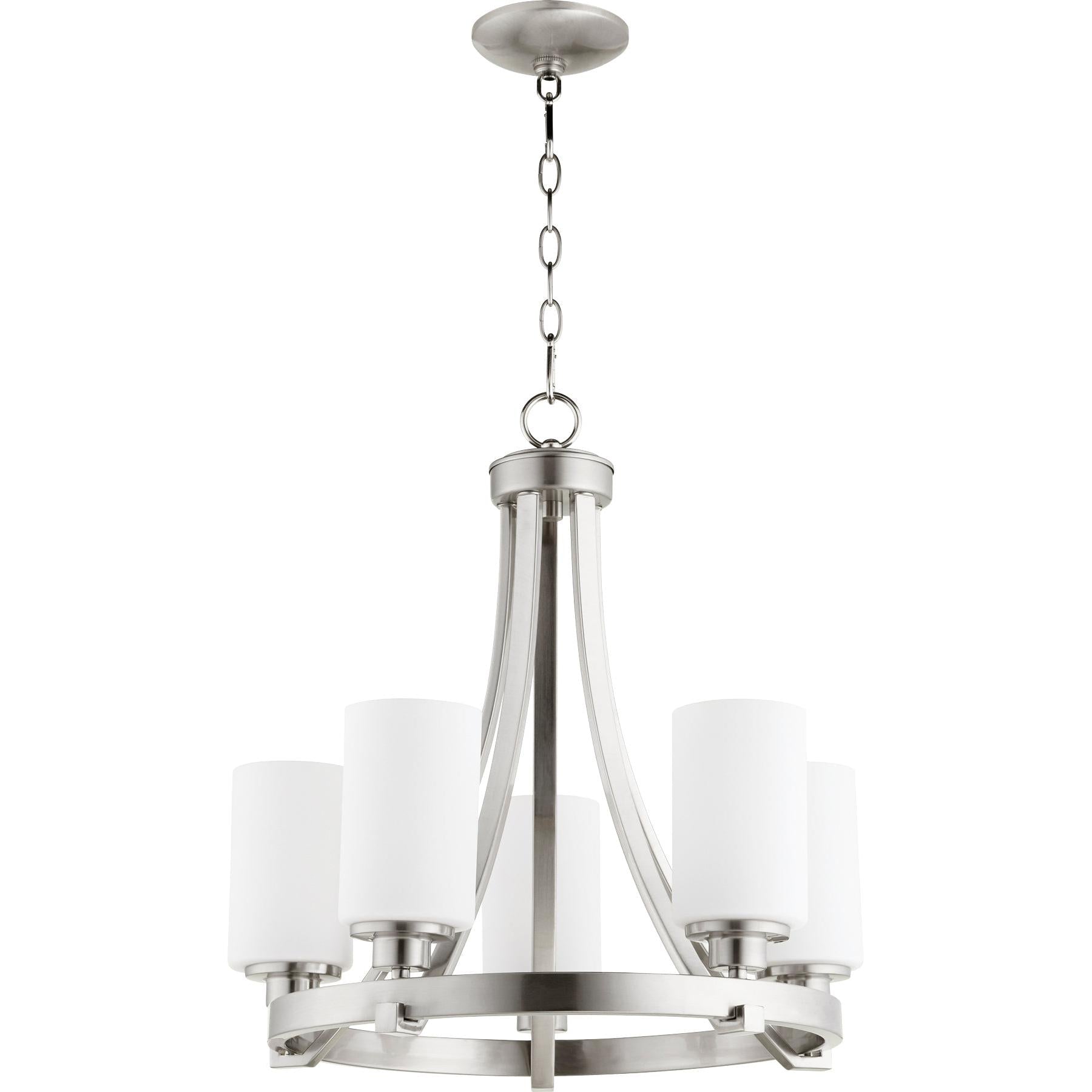 Quorum Lancaster 6207-5-65 Chandelier - Satin Nickel