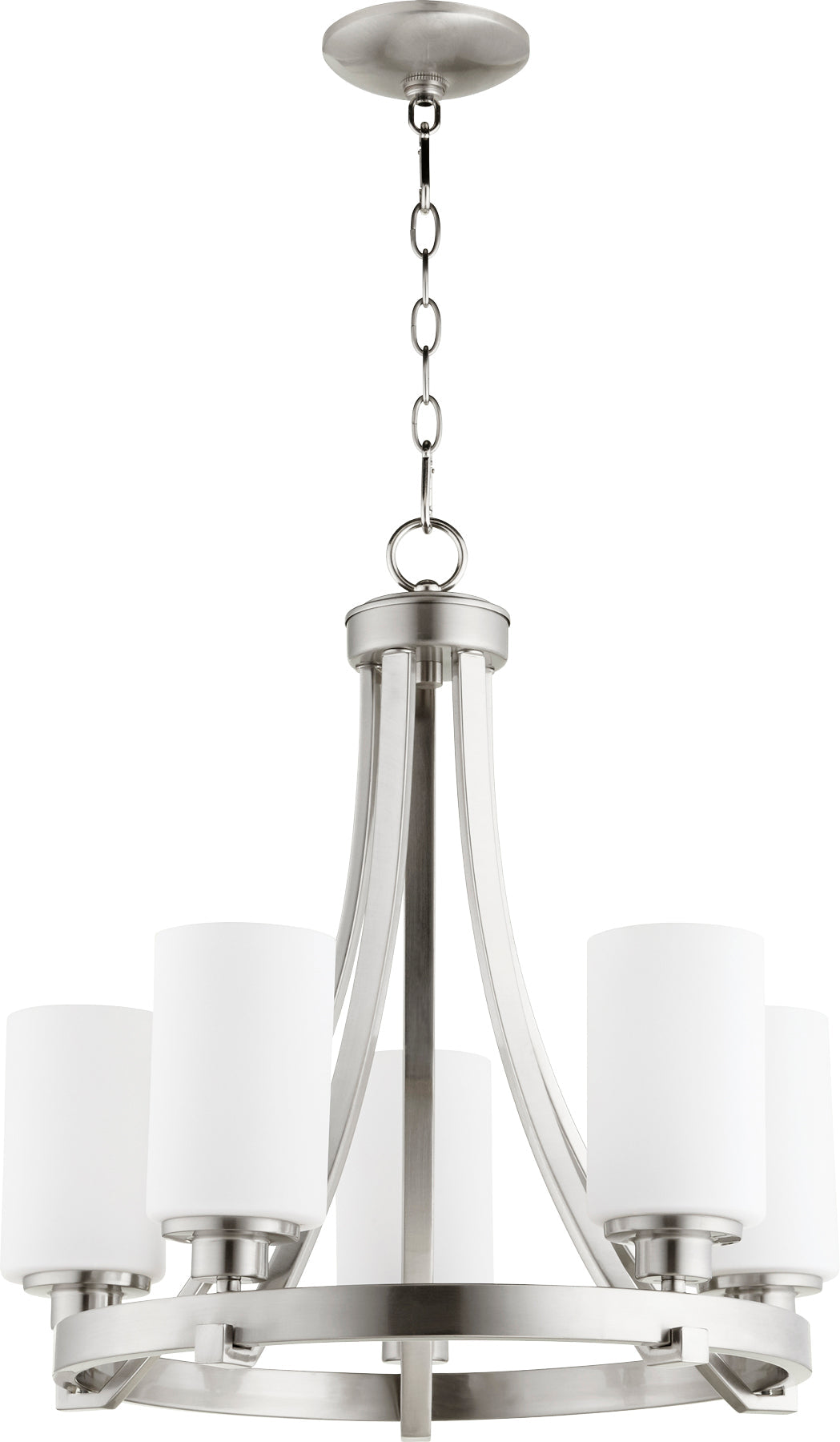 Quorum Lancaster 6207-5-65 Chandelier - Satin Nickel