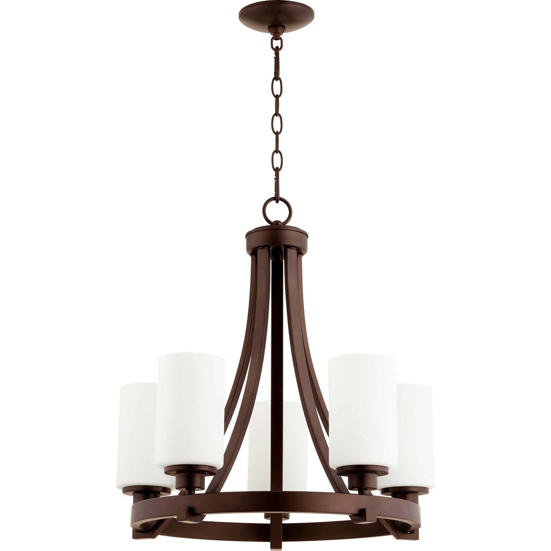 Quorum Lancaster 6207-5-86 Chandelier - Oiled Bronze