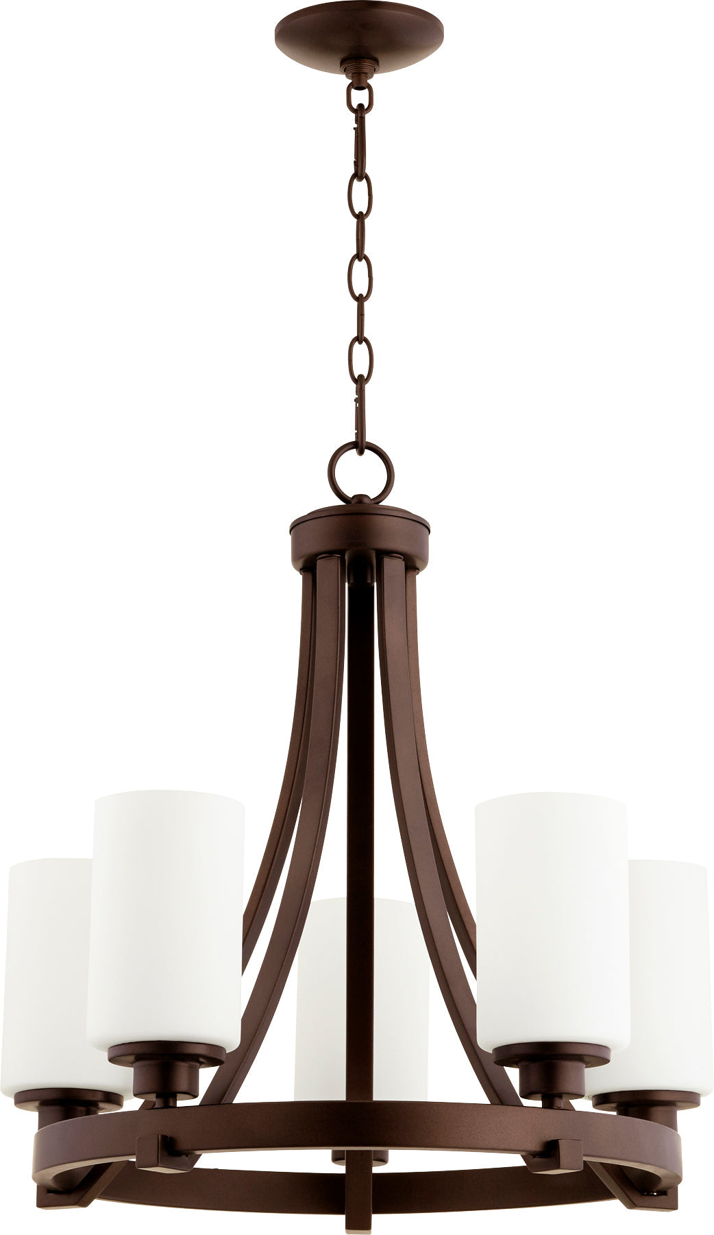 Quorum Lancaster 6207-5-86 Chandelier - Oiled Bronze