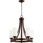 Quorum Lancaster 6207-5-86 Chandelier - Oiled Bronze