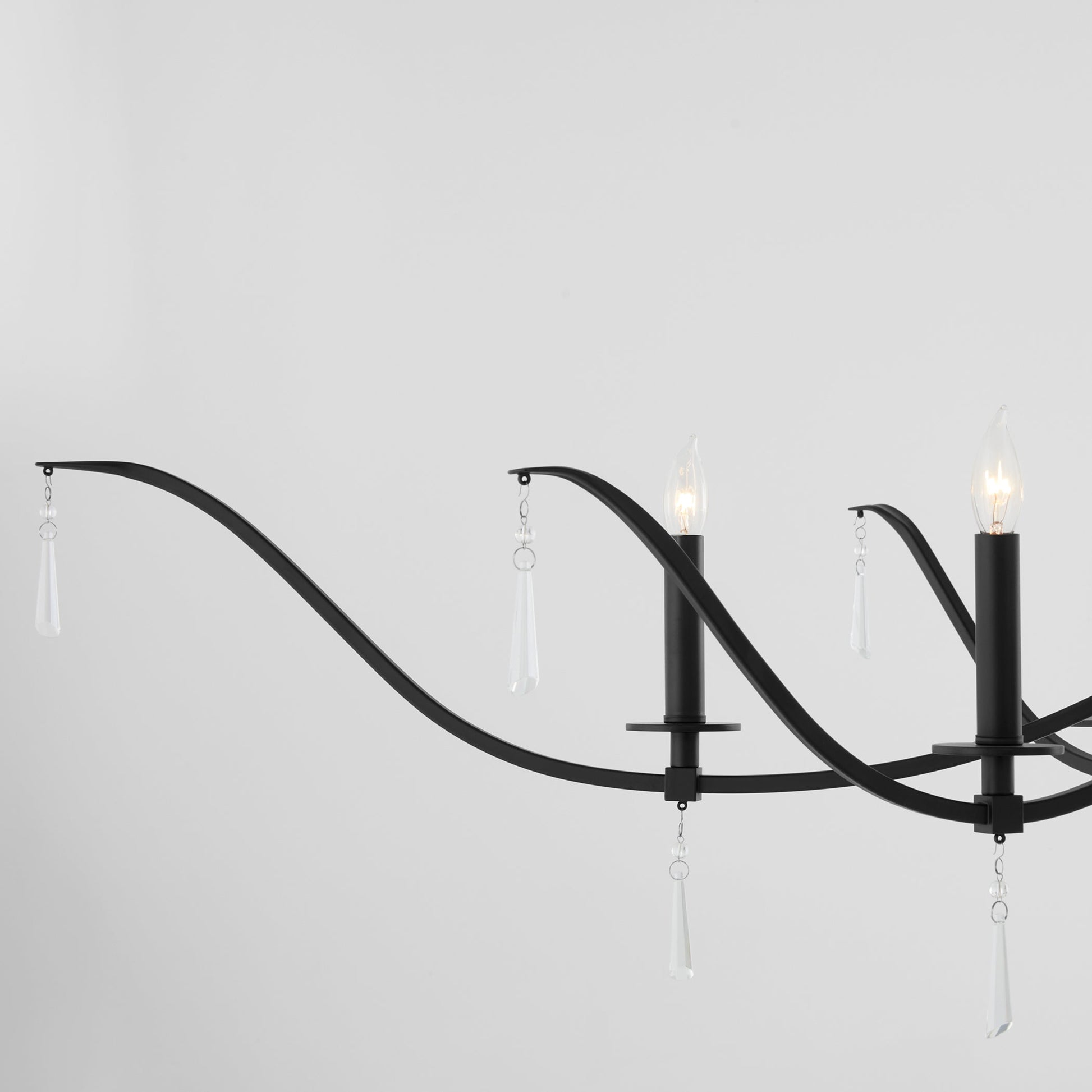 Quorum Majesty 621-8-59 Chandelier - Matte Black