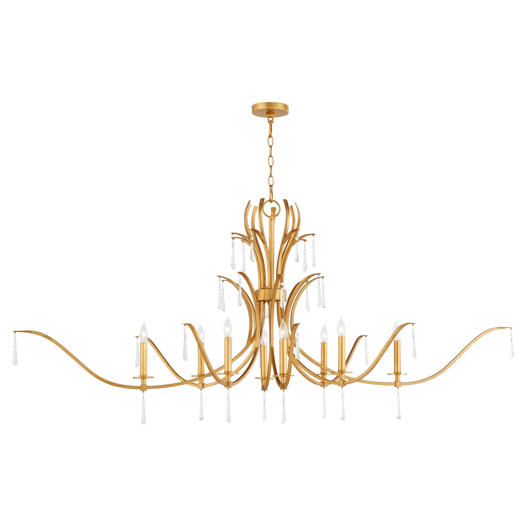 Quorum Majesty 621-8-74 Chandelier - Gold Leaf