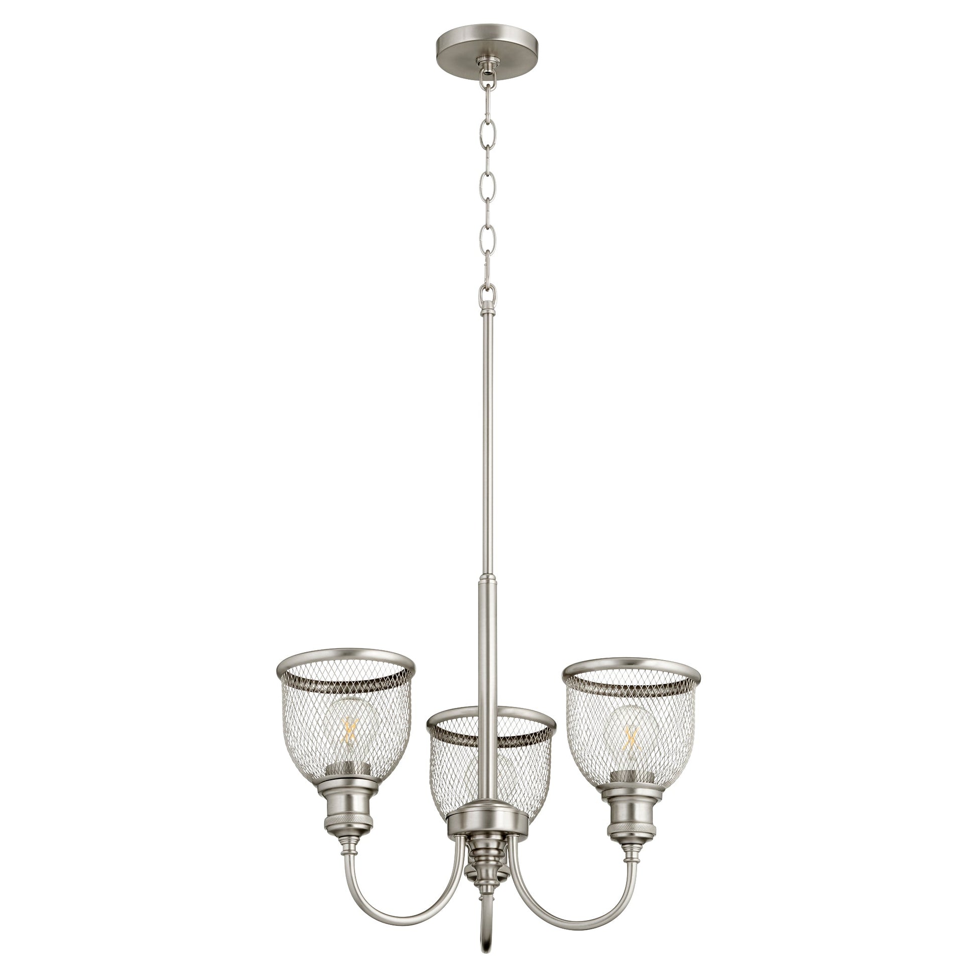 Quorum Omni 6212-3-65 Chandelier - Satin Nickel