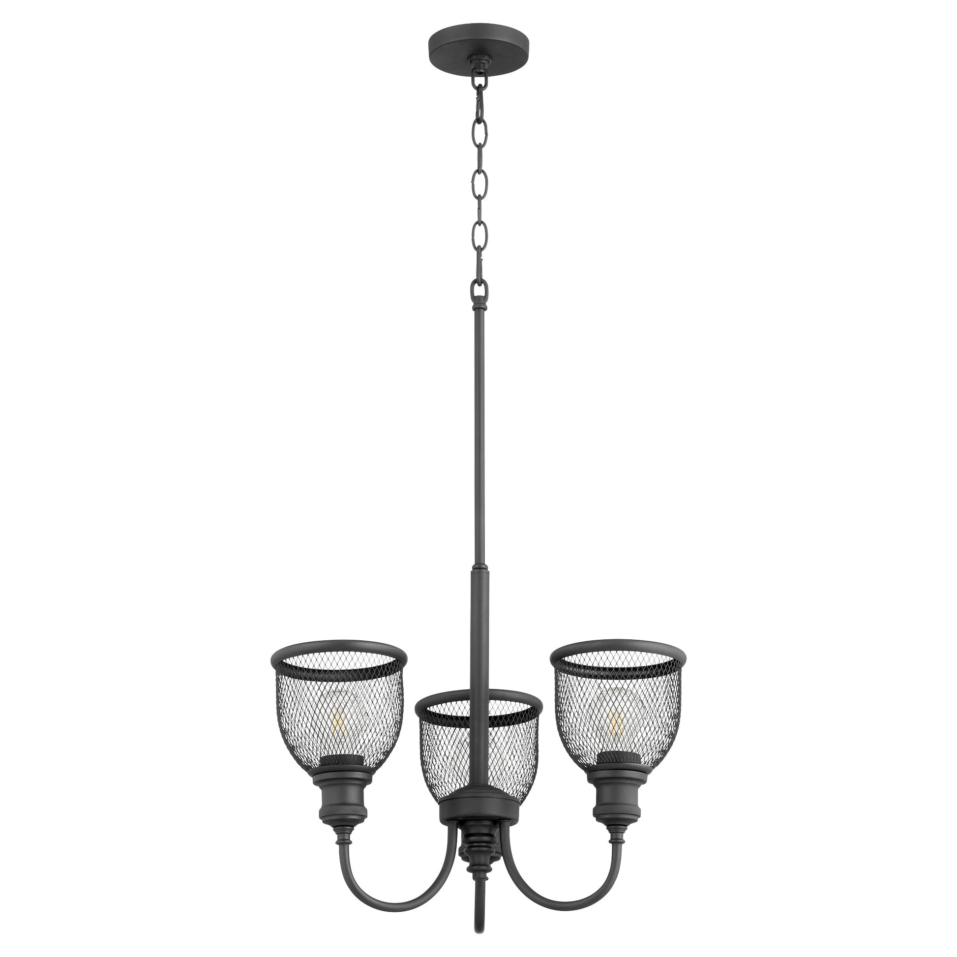 Quorum Omni 6212-3-69 Chandelier - Textured Black