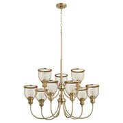 Quorum Omni 6212-9-80 Chandelier - Aged Brass