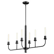 Quorum Sheridan 622-6-59 Chandelier - Matte Black