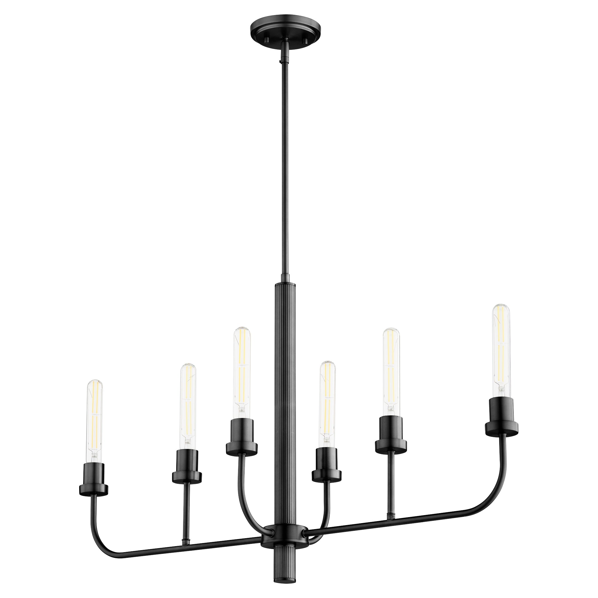 Quorum Sheridan 622-6-59 Chandelier - Matte Black