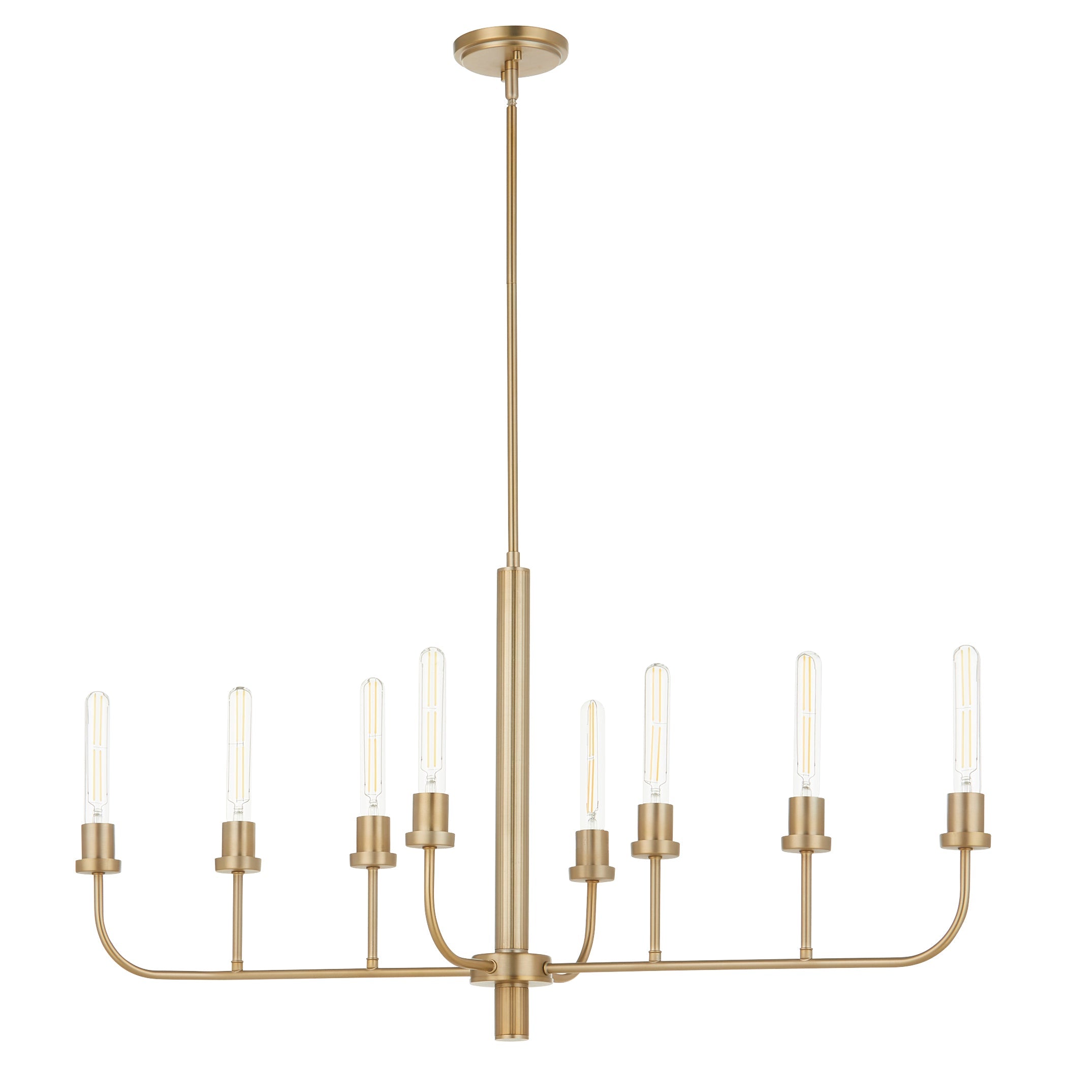 Quorum Sheridan 622-8-80 Chandelier - Aged Brass