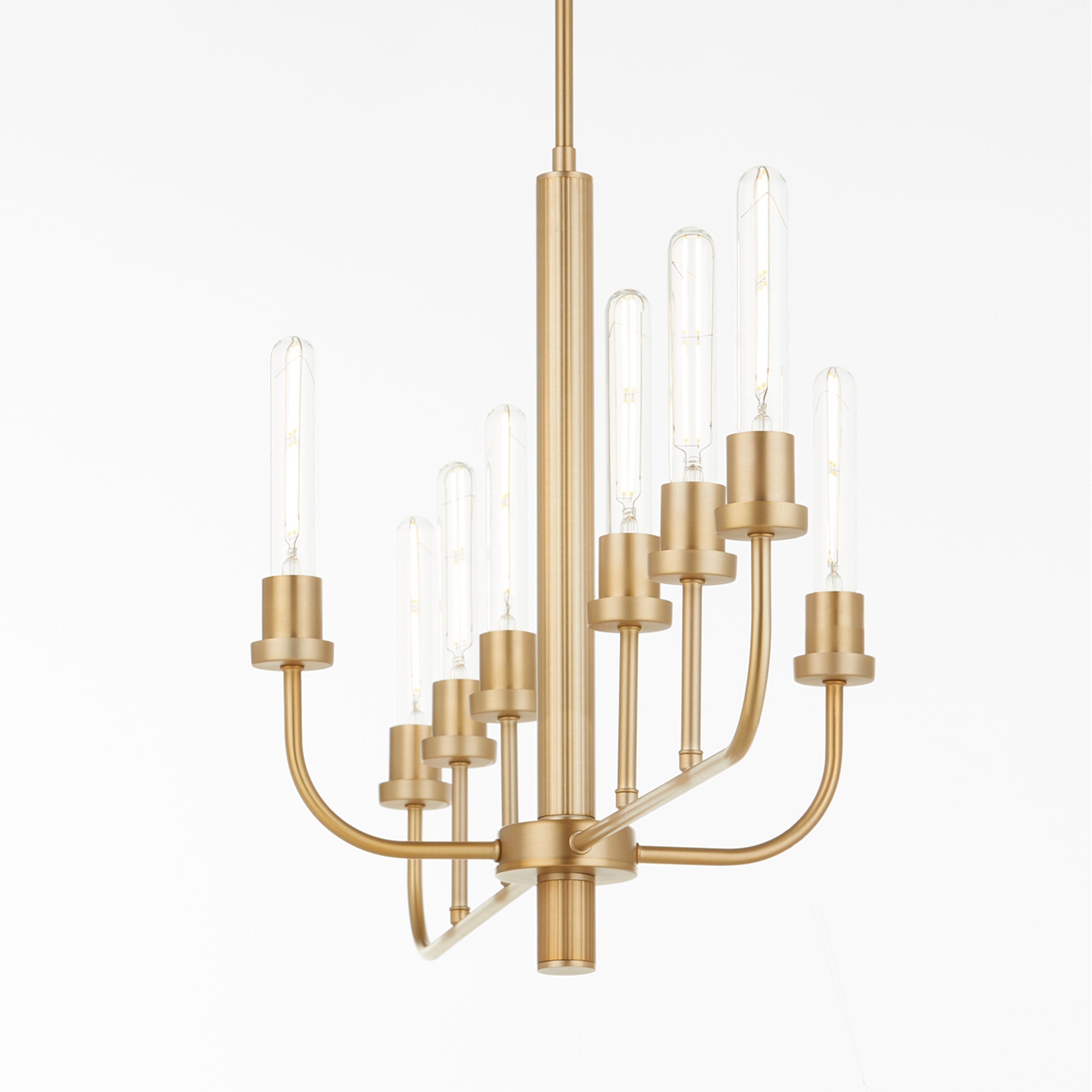 Quorum Sheridan 622-8-80 Chandelier - Aged Brass