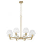 Quorum International CASSINI 6221-8-80 Chandelier Contemporary - Aged Brass