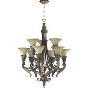 Quorum Madeleine 6230-9-88 Chandelier - Corsican Gold