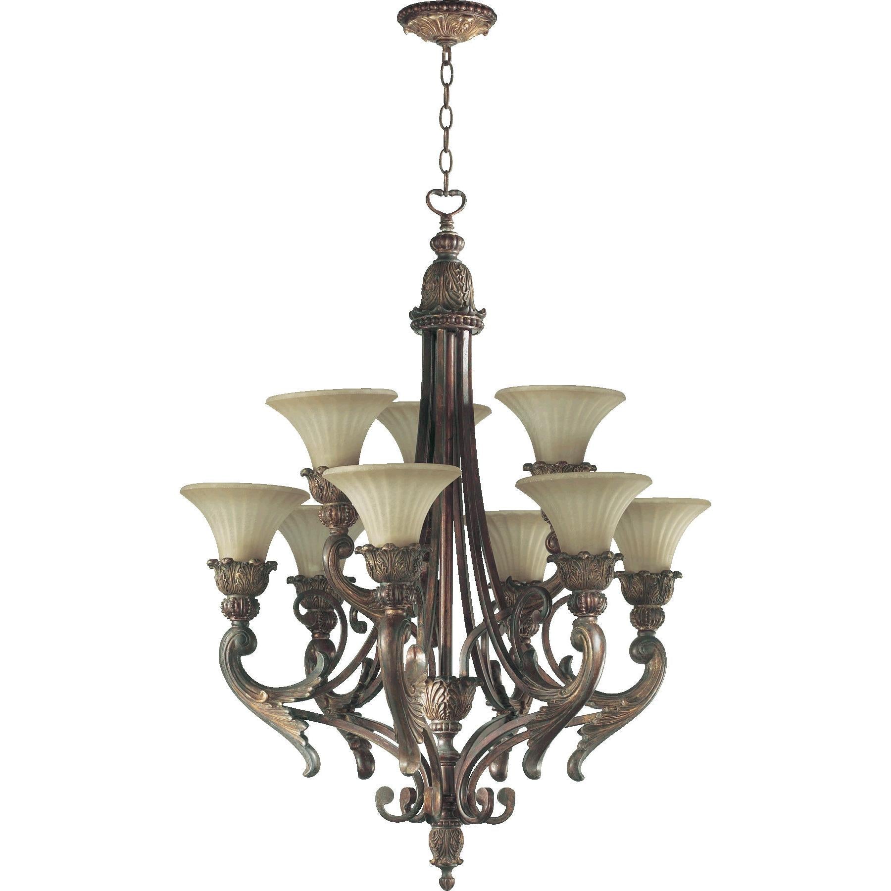 Quorum Madeleine 6230-9-88 Chandelier - Corsican Gold