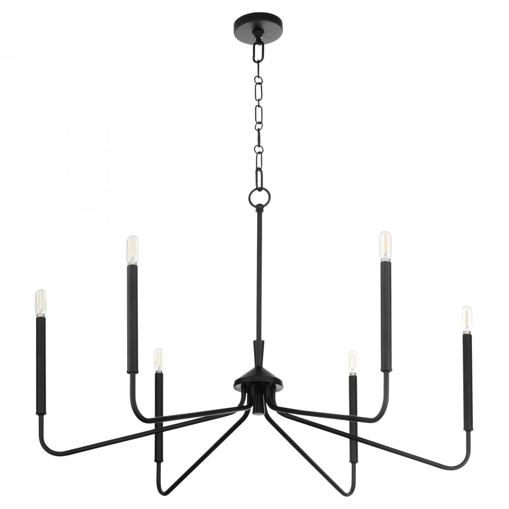 Quorum International 6238-6-59 Chandelier - Matte Black