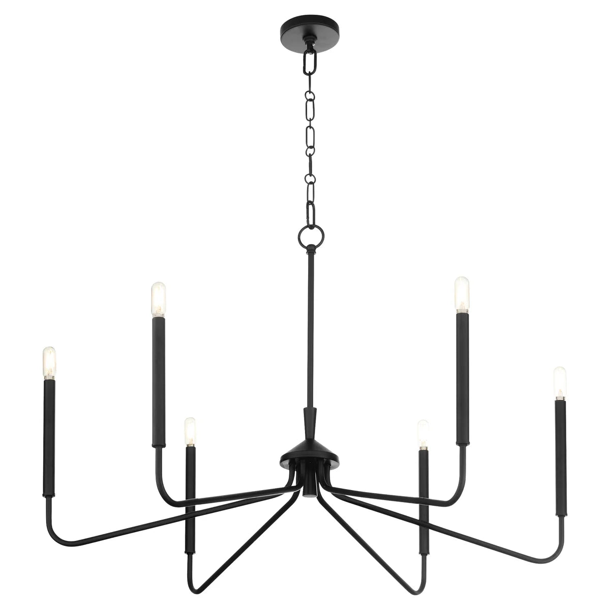 Quorum International Providence 6238-6-59 Chandelier 6 Light Transitional - Matte Black