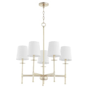 Quorum Belshaw 624-5-60 Chandelier - Aged Silver Leaf