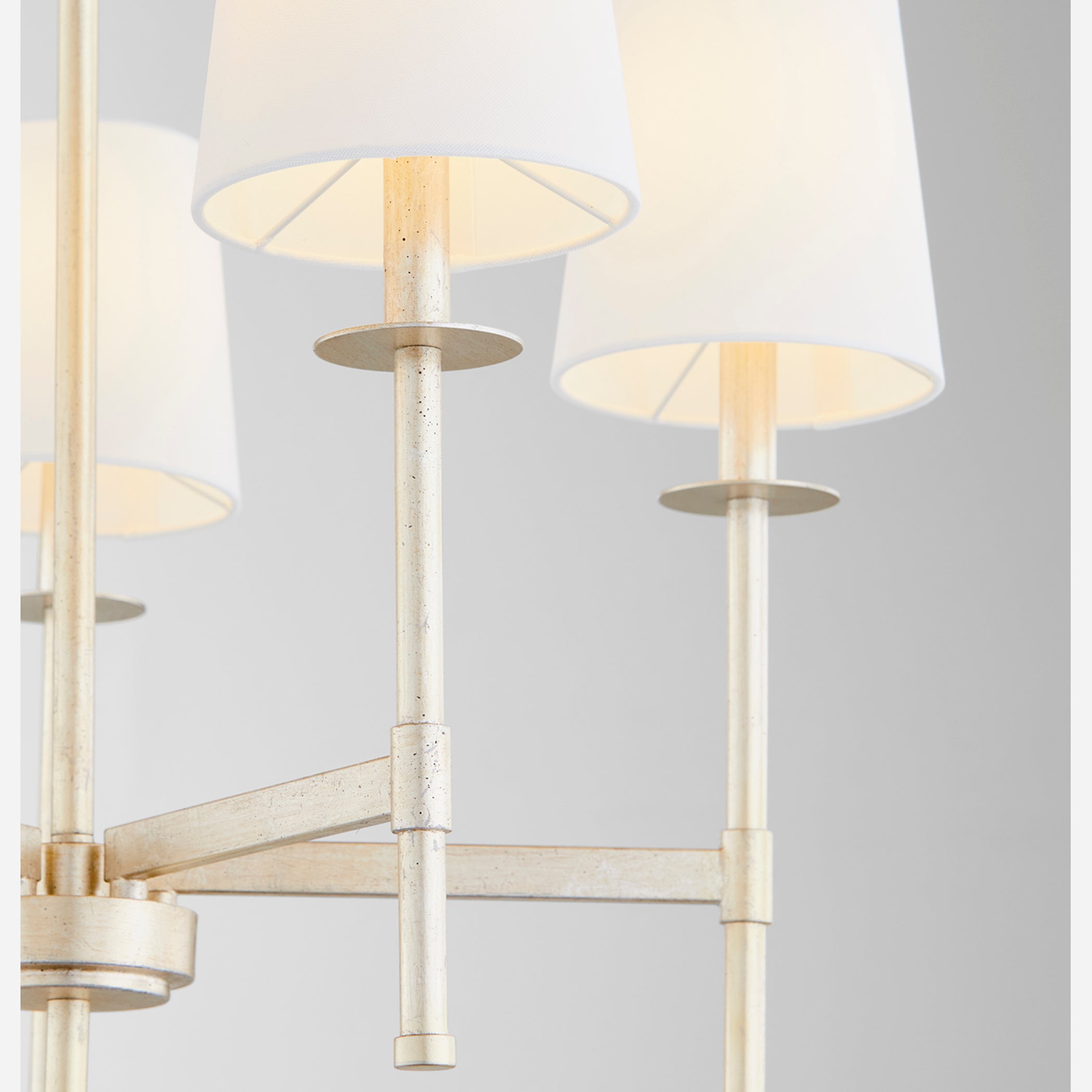 Quorum Belshaw 624-5-60 Chandelier - Aged Silver Leaf