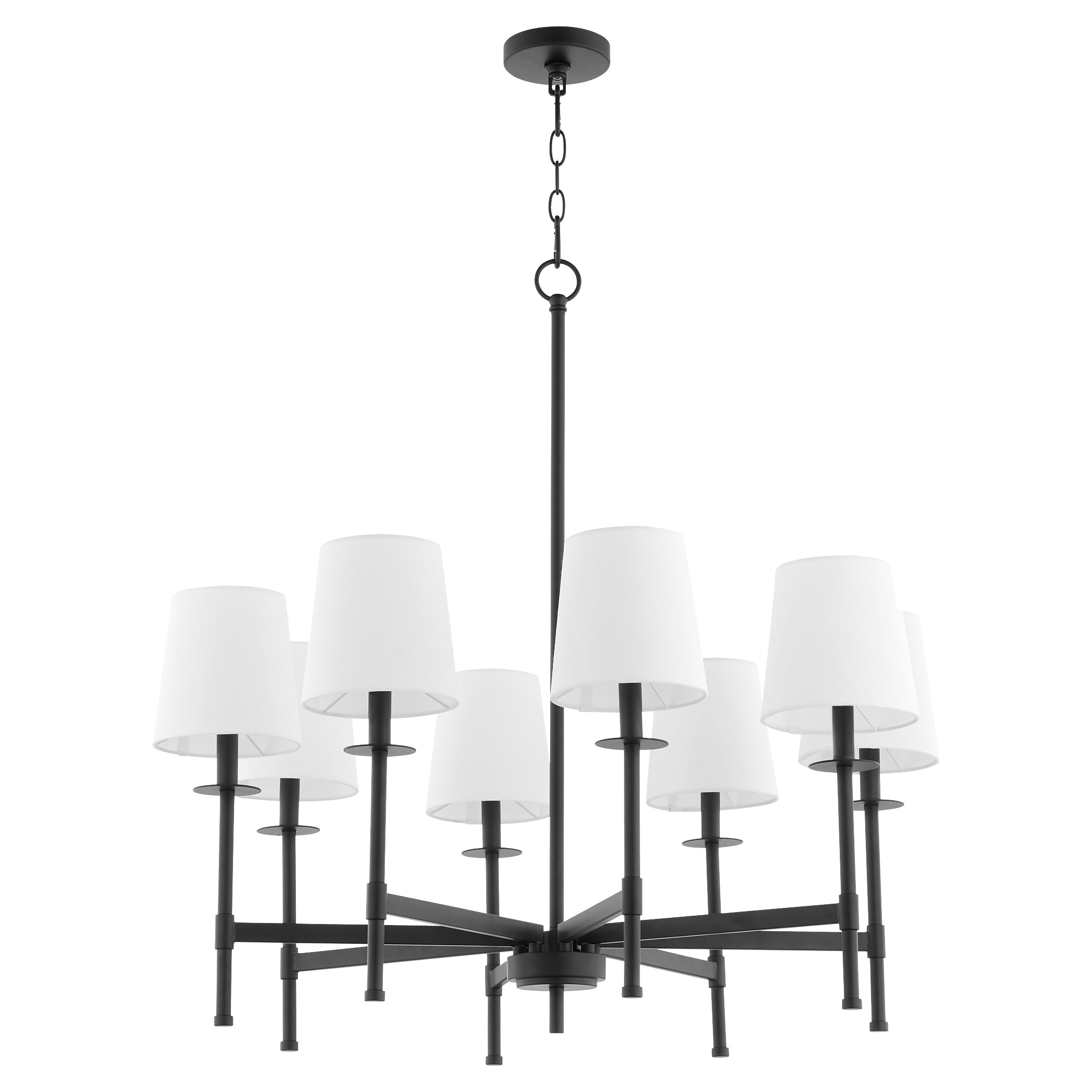 Quorum Belshaw 624-8-59 Chandelier - Matte Black