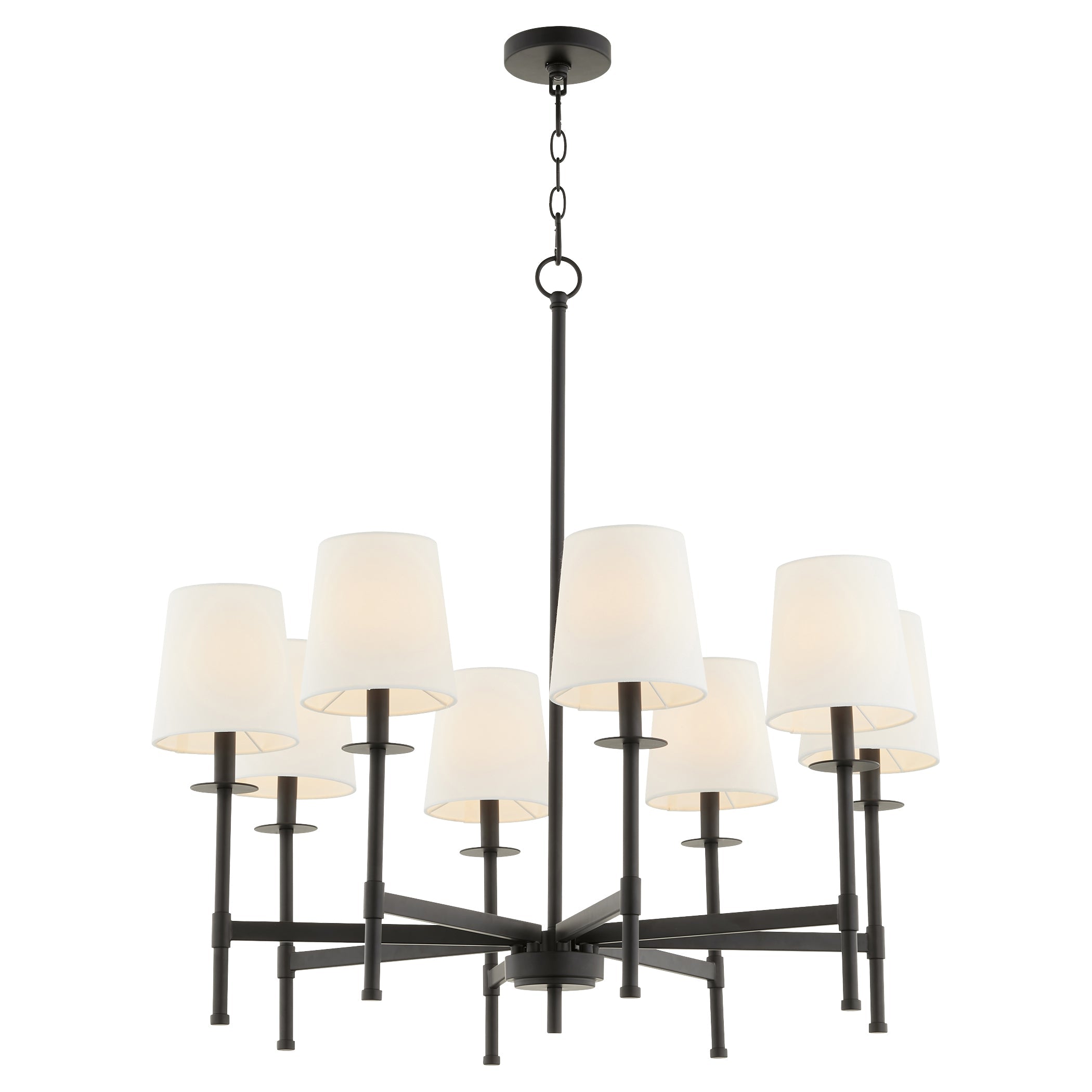 Quorum Belshaw 624-8-59 Chandelier - Matte Black