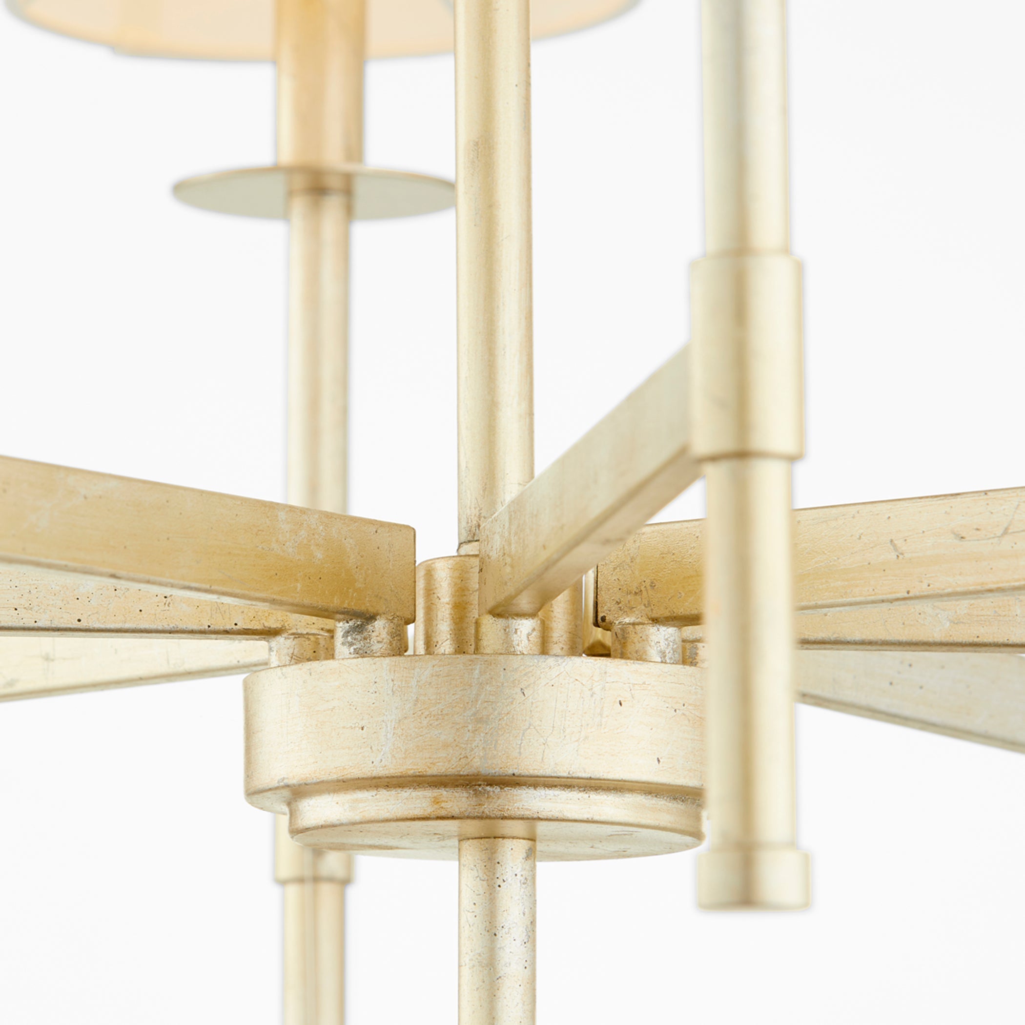 Quorum Belshaw 624-8-60 Chandelier - Aged Silver Leaf