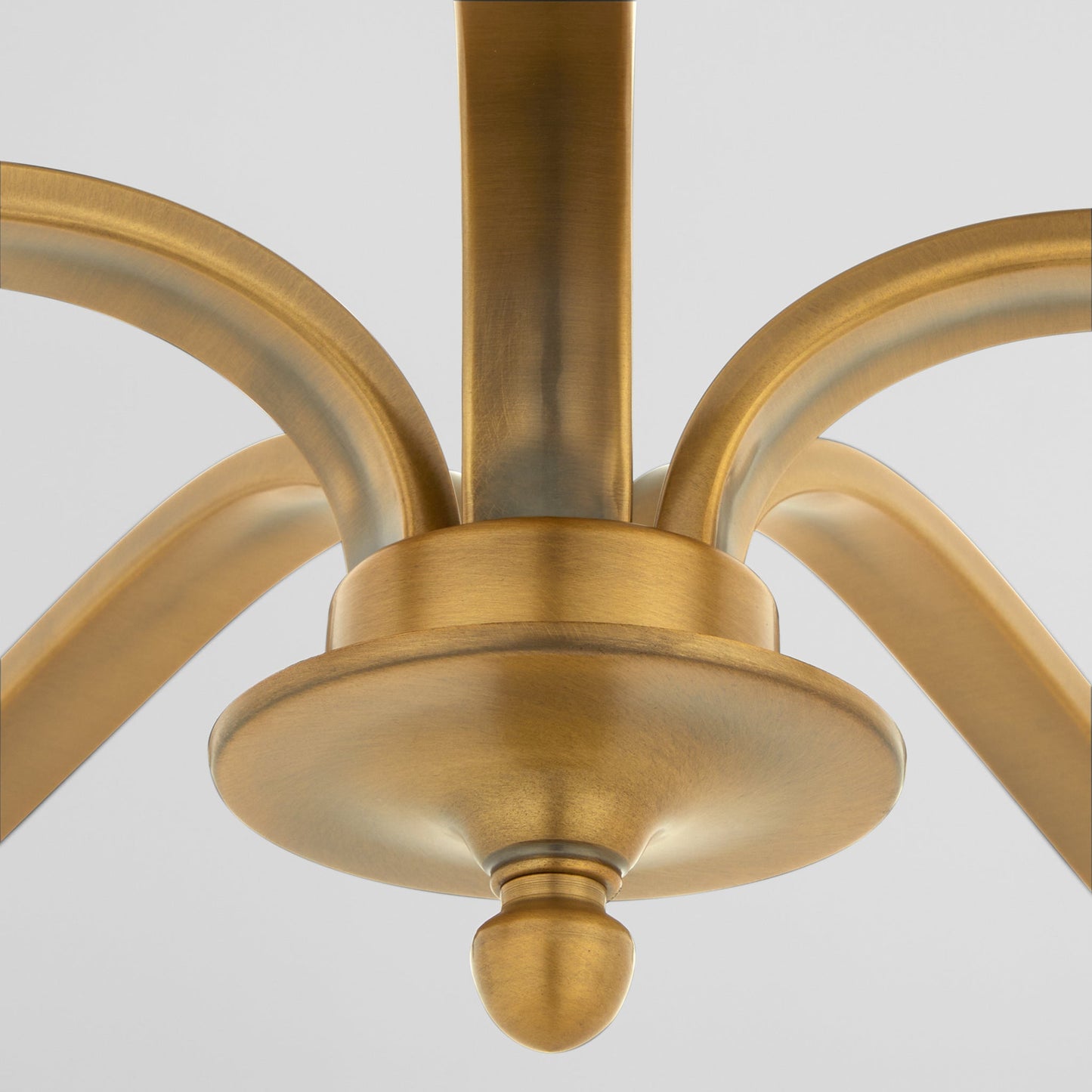 Quorum Chantelle 6240-5-47 Chandelier, UL Damp Rated, Brushed Brass