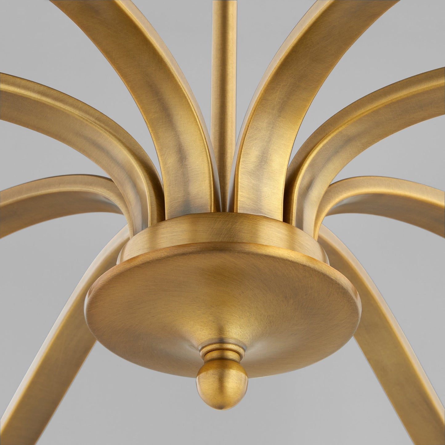 Quorum Chantelle 6240-8-47 Chandelier, UL Damp Rated, Brushed Brass