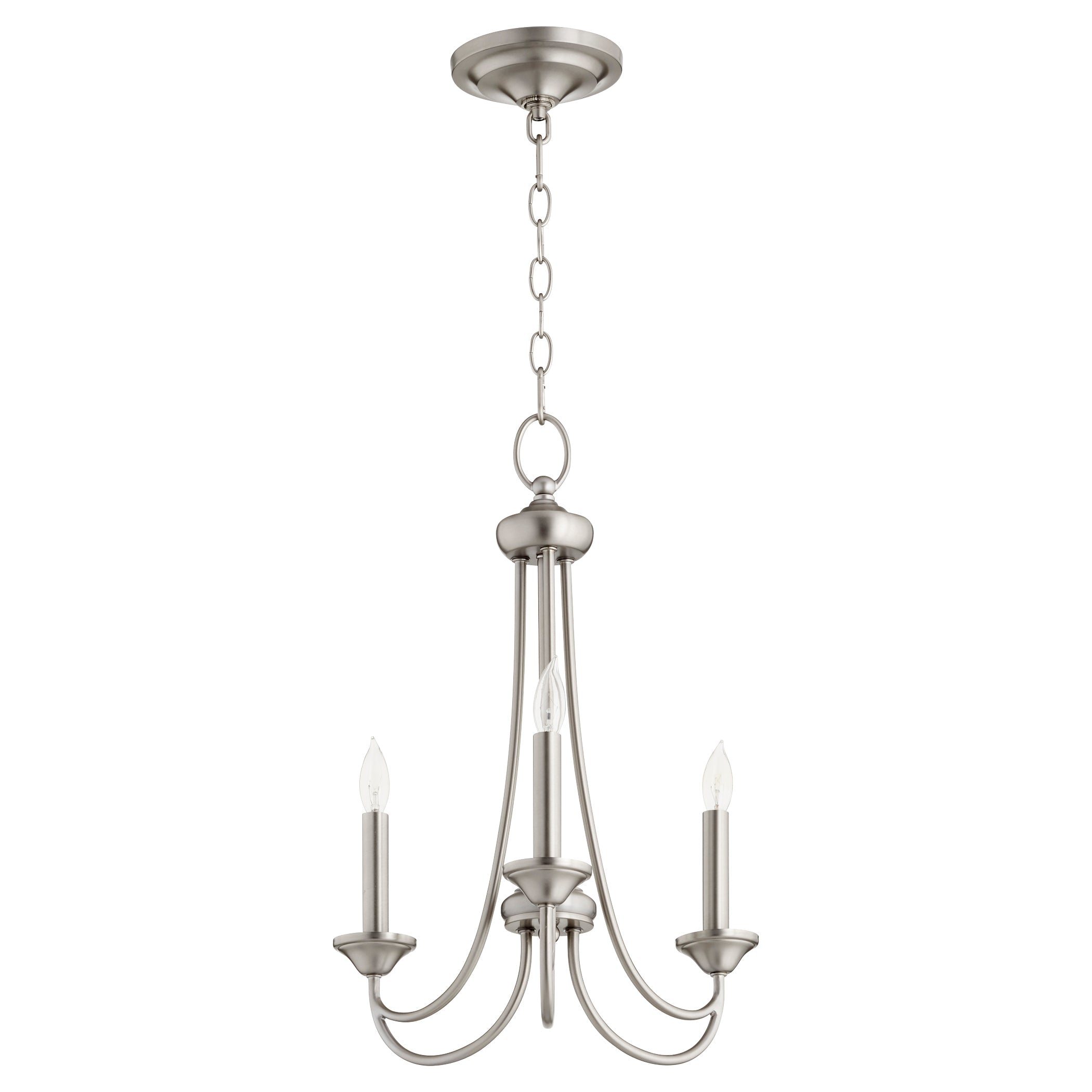 Quorum Brooks 6250-3-65 Chandelier - Satin Nickel