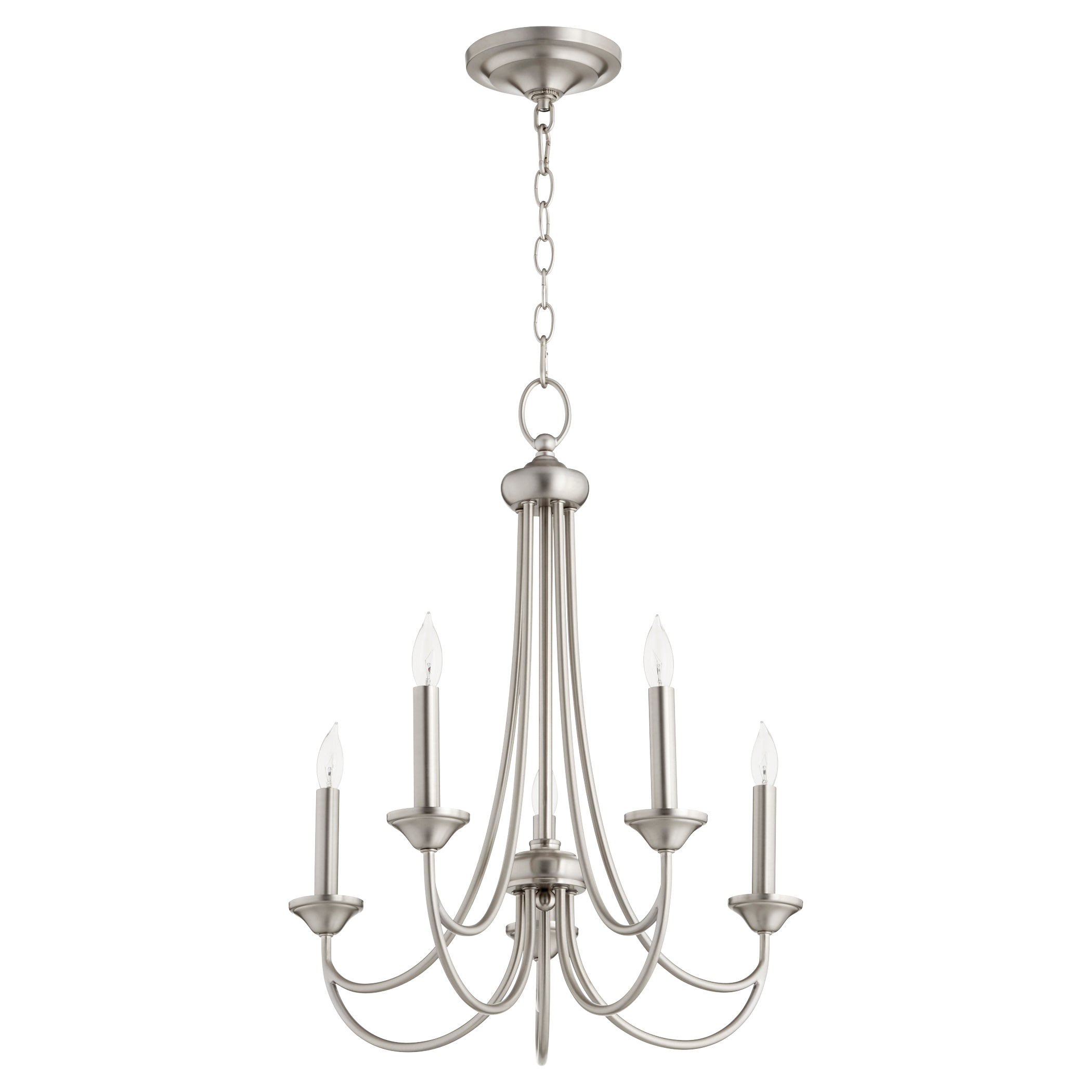 Quorum Brooks 6250-5-65 Chandelier - Satin Nickel