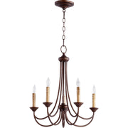 Quorum Brooks 6250-5-86 Chandelier - Oiled Bronze