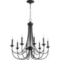 Quorum Brooks 6250-8-69 Chandelier - Textured Black