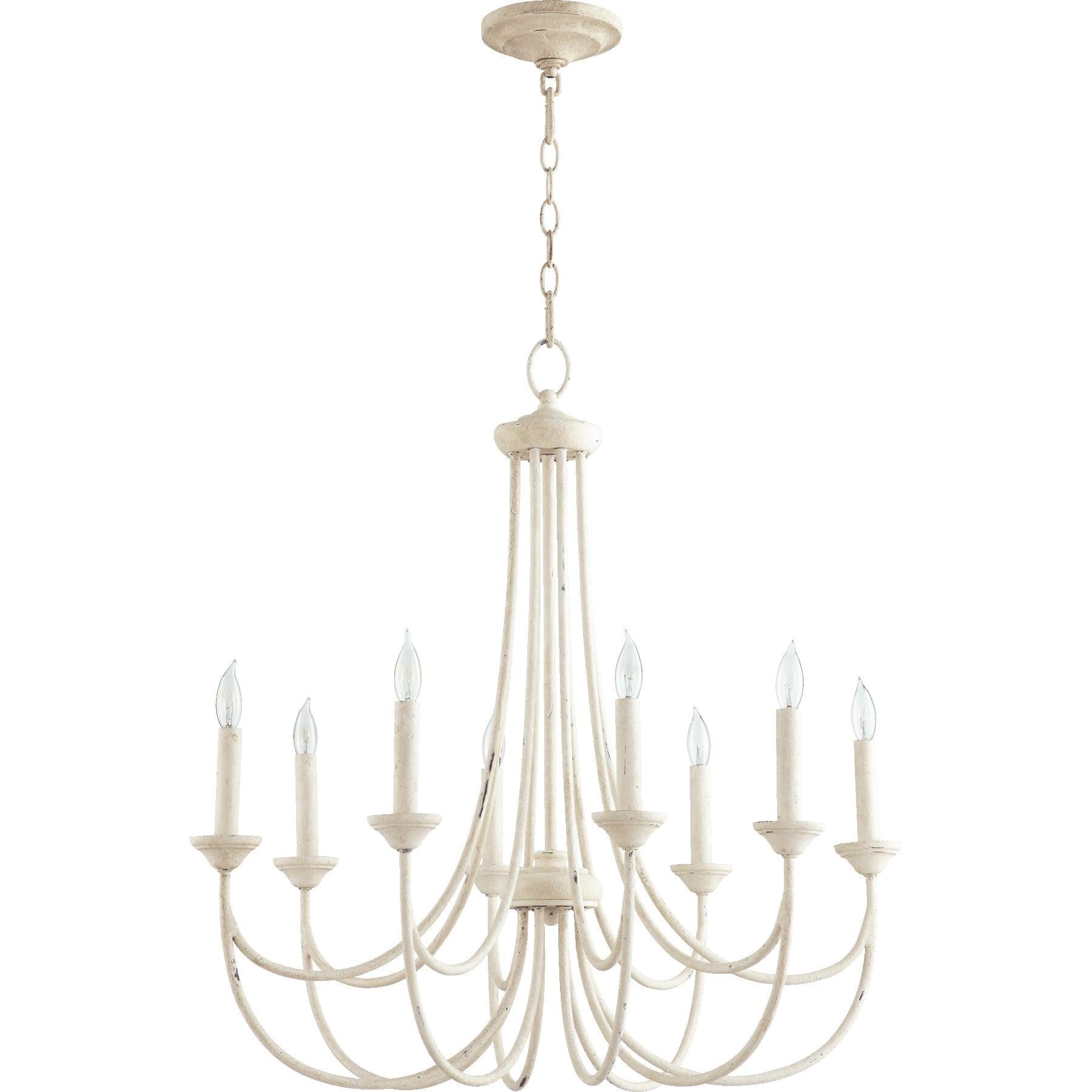 Quorum Brooks 6250-8-70 Chandelier - Persian White