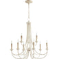 Quorum Brooks 6250-9-70 Chandelier - Persian White
