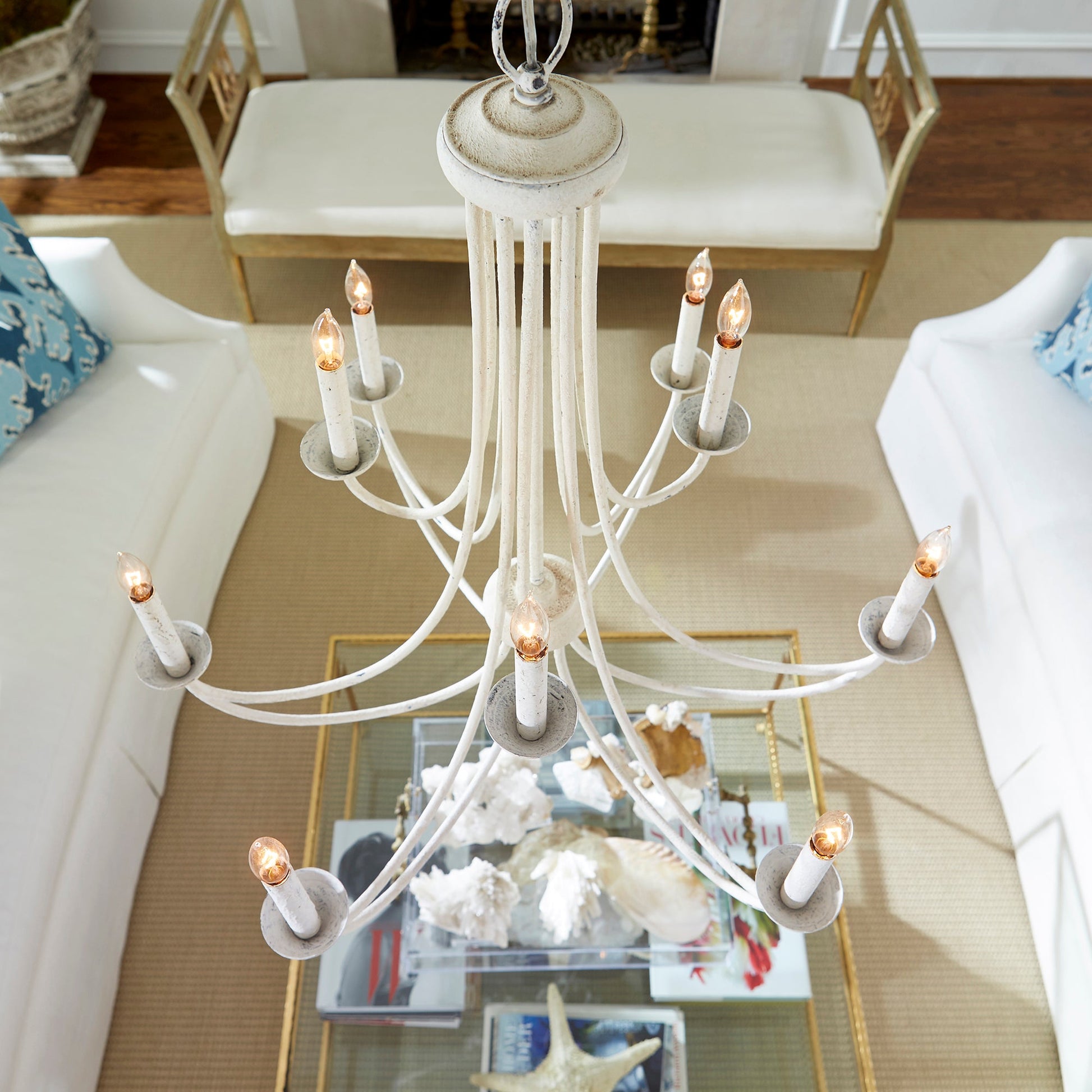 Quorum Brooks 6250-9-70 Chandelier - Persian White