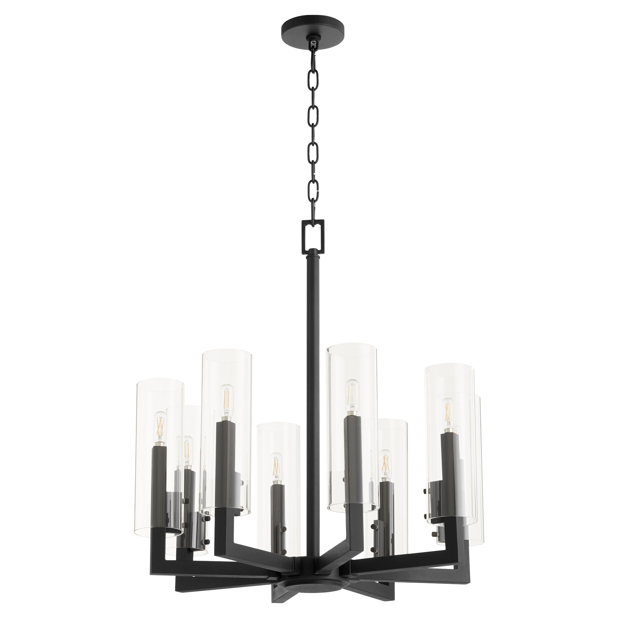 Quorum Harbin 6277-8-69 Chandelier - Textured Black