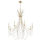 Quorum Malin 628-8-60 Chandelier - Antique Silver