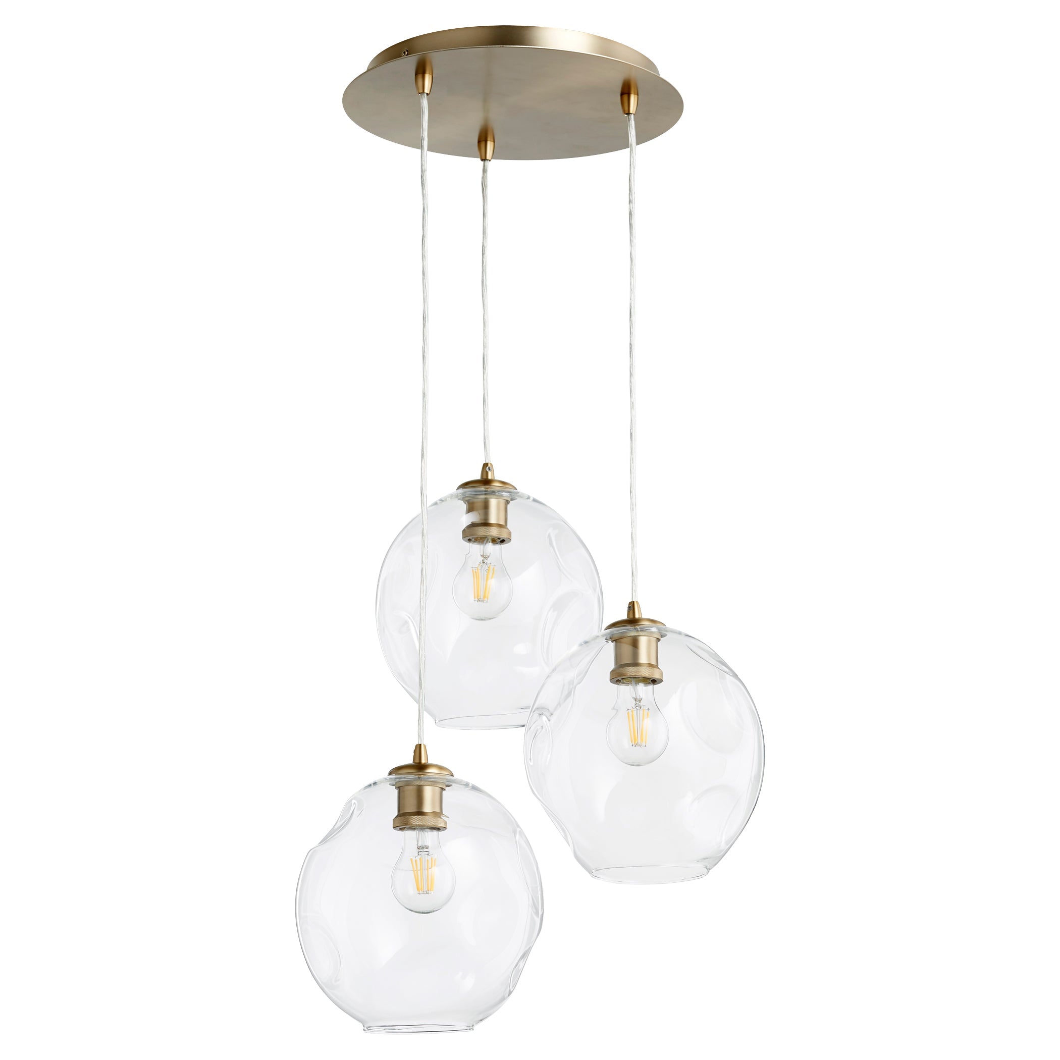 Quorum Numen 63-80 Pendant - Aged Brass