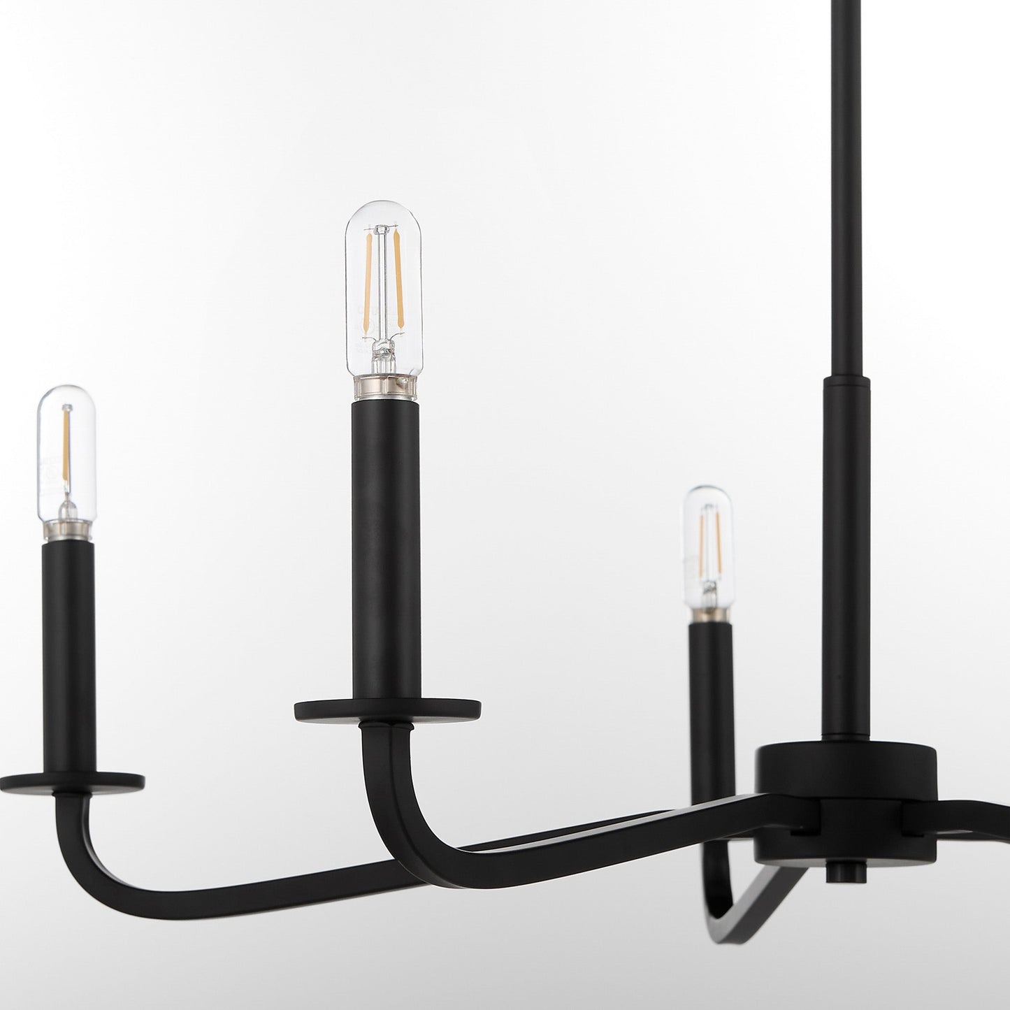 Quorum 6307-5-59 Chandelier, UL Damp Rated, Matte Black