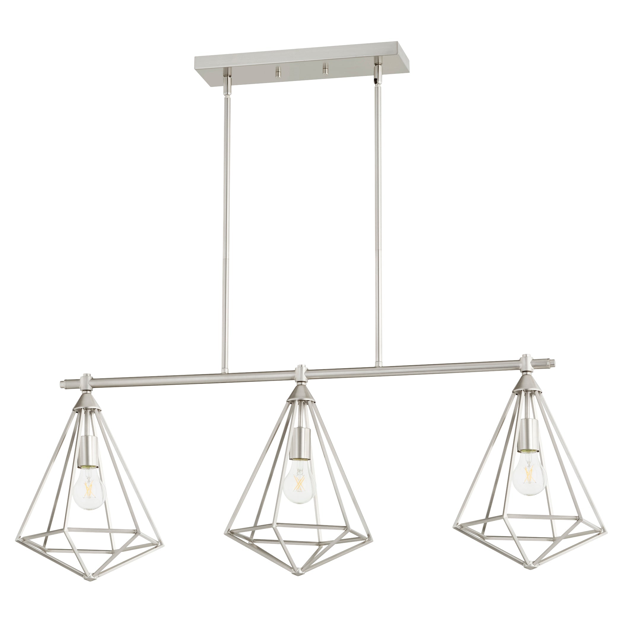 Quorum Bennett 6311-3-65 Island Light - Satin Nickel