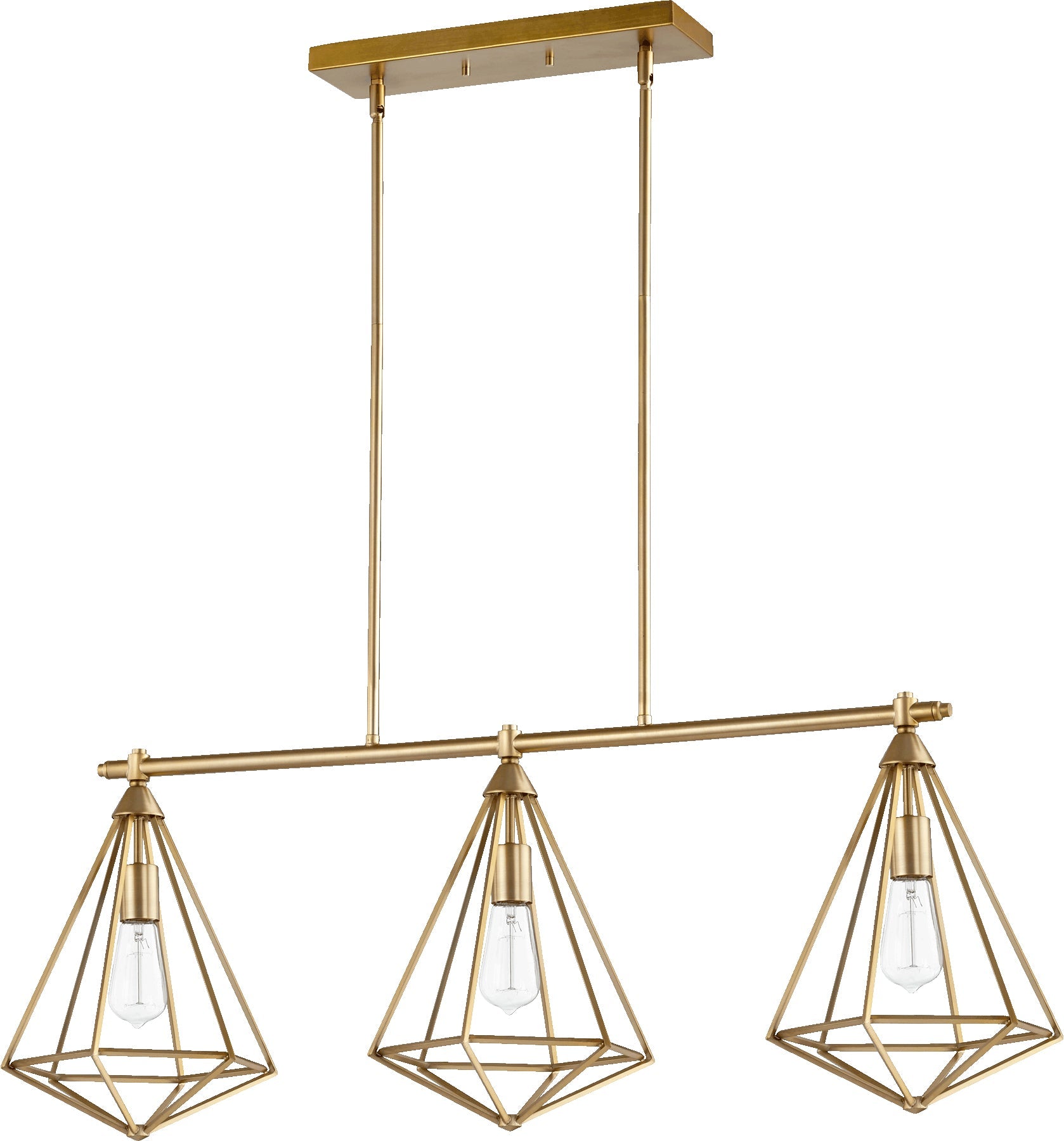 Quorum Bennett 6311-3-80 Island Light - Aged Brass