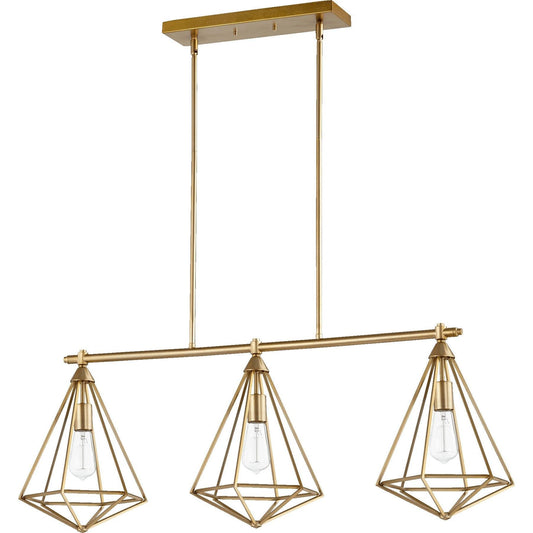 Quorum Bennett 6311-3-80 Island Light - Aged Brass