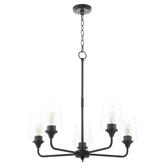 Quorum International RAYMOND 6313-5-59 Chandelier - Matte Black