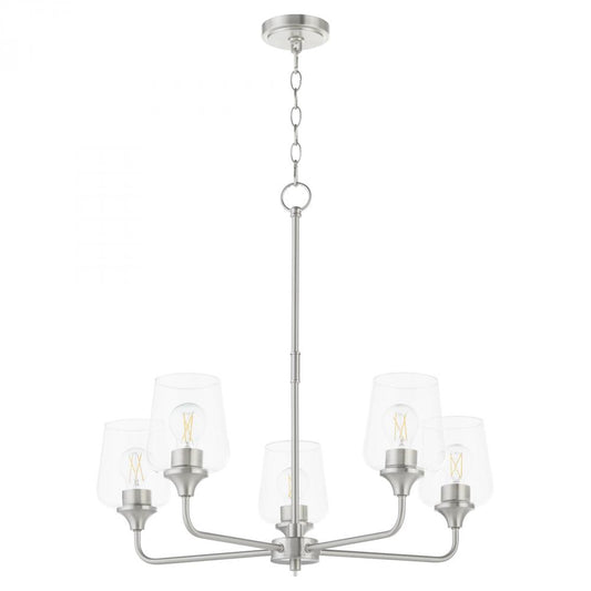 Quorum International RAYMOND 6313-5-65 Chandelier - Satin Nickel