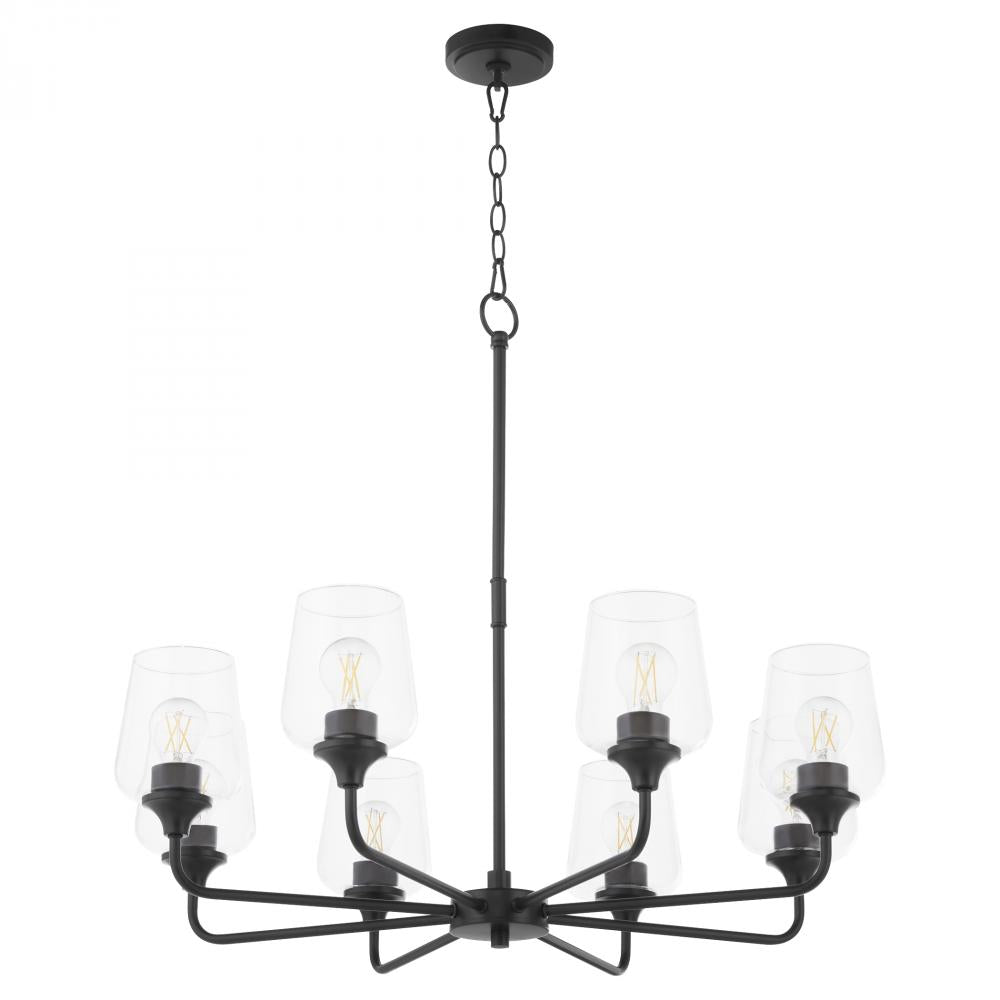 Quorum International RAYMOND 6313-8-59 Chandelier - Matte Black