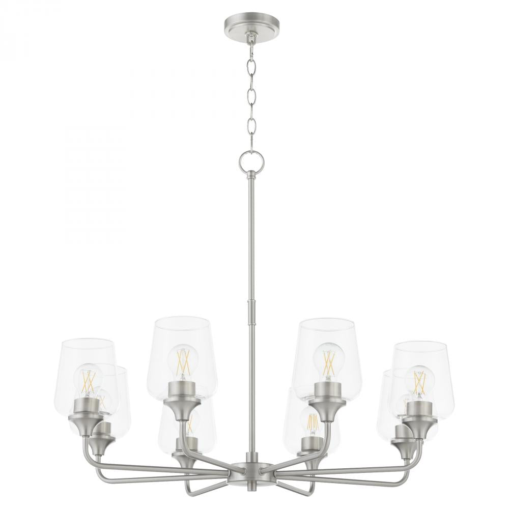 Quorum International RAYMOND 6313-8-65 Chandelier - Satin Nickel